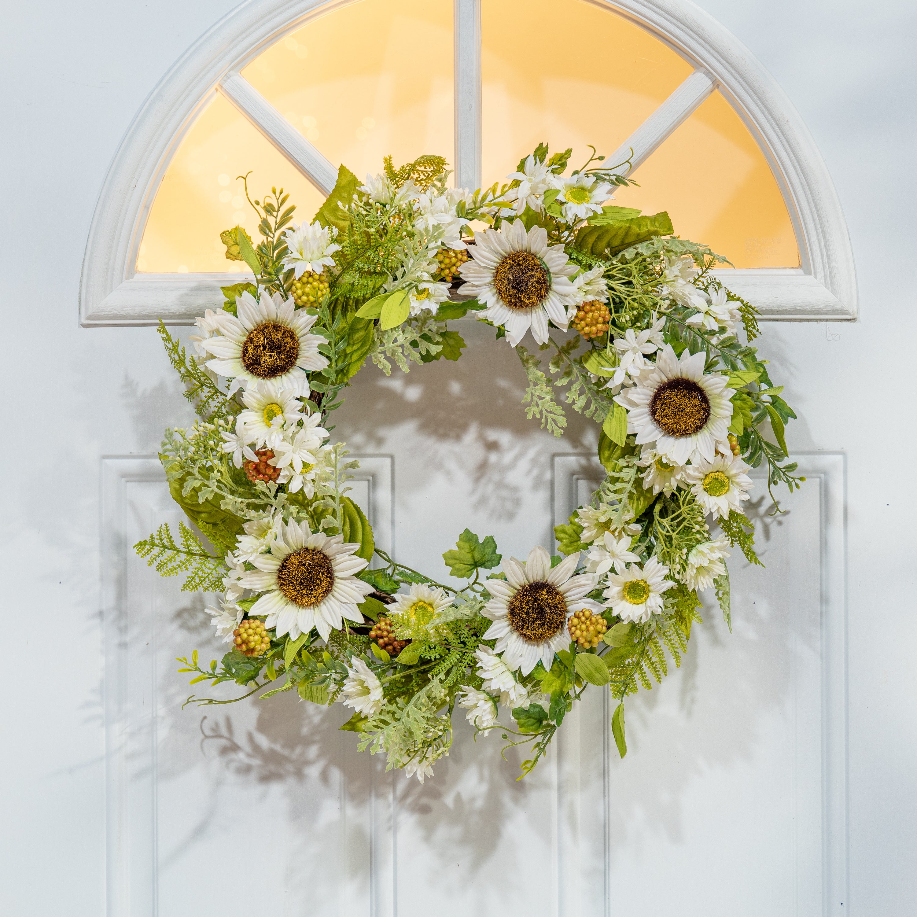 24 in. Sunflower Berry Wreath